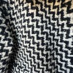 Vintage 80s Luciano Soprani Italian Wool Tweed Black White Short Coat 44/8 Photo 5