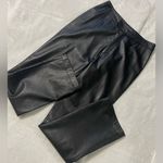 Copper Key  Sleek Black Leather Pants Photo 3