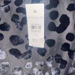 Ann Taylor NWT  Black Velvet Cheetah Leopard Sleeveless Flounce Mini Dress Size 8 Photo 5