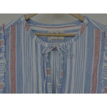 Free People  We The Free Surf Stripe Maxi Top XS Linen Oversized Beach Vacation Photo 5