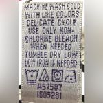 Susan Graver  White Jacket Shirt w/Black Sketch Art, Rhinestone Buttons. Size Lrg Photo 3