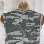 Universal Threads Universal Thread Shirt Dress Womens XS Green Camo Cotton Sleeveless Side Slit Photo 4