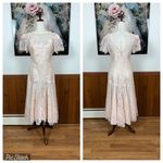 Alfred Angelo Beautiful Vintage 1980s Erika’s Place by Alfredo Angelo Pink Lace Dress! Photo 1