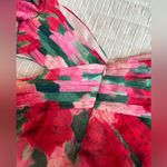 Louna multicolor floral, long puff sleeve, cutout waist mini dress romantic med. Pink Photo 10