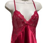 Avidlove V Neck Lace Satin Chemise Mini Teddy Red Women’s Size Small Photo 4