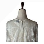 Giada Forte Resort Shirt Women 0 Ivory Sheer Lace Crochet Kimono Top Beach White Photo 3