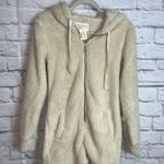 Aeropostale Women’s NWT Cozy Fuzzy Hooded Loungewear Romper Size Small Photo 0