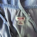 Mossimo Chambray Sleeveless Romper Floral Blue Embroidery Women’s M COASTAL Size M Photo 7