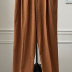 Vintage Prive Amber Color Trousers Pants Mom Fit Front Pleat 25 XS Brown Photo 0