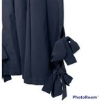 AELLA Concept Bow Hem Flare Matte Skin navy‎ Trouser Size 8 Blue Photo 1