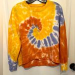 Rebellious One  Women’s Multicolor Tie Dye Swirl Crewneck Sweatshirt Size M Photo 0