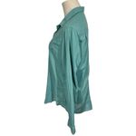 Frank & Eileen  Barry Featherweight Cotton Voile Button Up Shirt in Moss Green Photo 4