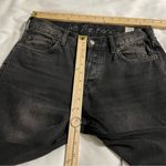 Free People Free people Black Distressed Destroyed Chewed Up Midrise Straight Leg Size 26 Photo 5