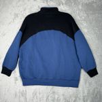 BDG Shirt Women Medium Blue Black Miranda Half Zip Sweatshirt Casual Streetwear Photo 3
