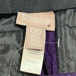 Chico's Womens Pants Ankle Stretchable Abstract Blue Size 29 Photo 3