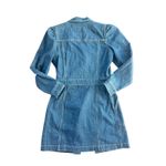 Rails Lisette Raw Denim Mini Dress Long Sleeve Button Down Shirt Dress Photo 11