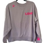 Wildfox New  Dogs Love Me Sweatshirt WF005839 Orchid Patal Purple Pink Sz xxl Photo 13
