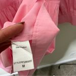 Tuckernuck  Pomander Place Pink Lizzie Mini Dress Babydoll Poplin V-Neck Size M Photo 4