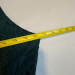 B Darlin Emerald Green Lace Halter Neck Cutout Waist Mini Dress Juniors Size M # Photo 9