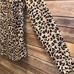 1901 Leopard Print Cotton Voile Button Up Long Sleeve Blouse Size Small NWOT Photo 2