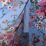 WAYF  Botanical Flyaway Cornflower Blue Floral Women’s Sleeveless Maxi Dress Lrg Photo 6