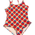 Hanna Andersson Women’s Size M One Piece Swimsuit Strawberry Print Cute Preppy Red Size M Photo 0