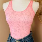 Unique Vintage Vintage ILGWU 1970s Cathy Hardwick Barbie pink sheer nylon polka dot body suit Photo 1