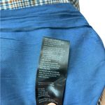 Free People Checkered Blazer in Blue and Brown Size Small Photo 13