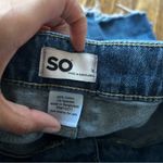 SO Distressed Denim Mini Skirt Photo 3