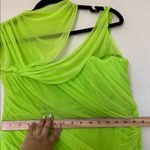 House Of CB  'Adrie'‎ Neon Green Gathered Mini Dress/Size XL NWOT Photo 7