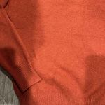 Lulus Rust Red Mock Neck Knit Sweater Small Photo 2