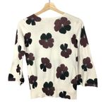 Ann Taylor White Red Floral Bell Flare Sleeve Lightweight Sweater XS Photo 2