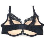 Adore Me  Black‎ Lace Plunge Push Up Bra 32C Boudoir Glam Lingerie Whimsy 40043 Photo 2