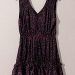 Ramy Brook Romina Printed Mini Cocktail Dress in Plum/Black, Size 6 NWT $495 Photo 2
