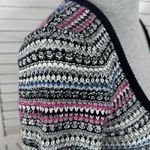 Vintage Moda International Striped Scoop Neck Sweater Dress Multicolor Medium Gray Photo 6