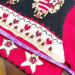 Vintage Women's Red White Blue Embroidered Grannycore Sweater Sz XL Americana Photo 8