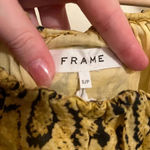 frame denim NWT FRAME Snakeskin Billow Blouse Photo 3