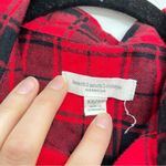 BeachLunchLounge Beach Lunch Loung Black & Red Plaid Button Down Shirt Dress Womens XS Buffalo Photo 4