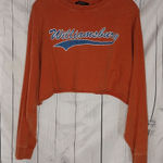 Forever 21  Williamsburg Burnt Orange Cropped Retro Sweatshirt Photo 0