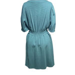 Anthropologie  Current Air Dress Puff Sleeve Tie Waist Pullover Green Size‎ Large Photo 9