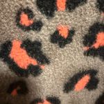 White Birch  Leopard V-Neck Sweater - Orange and Brown Photo 4