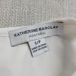 Katherine Barclay Womens Tank Top Size S White Brocade Double Layer Floral Cami Photo 7