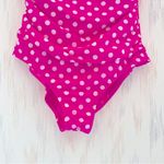 Catalina  Tummy Control Pink
White Polka Dot One Piece
Swimsuit Size Large Photo 3
