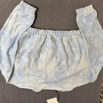 ONIA  Brushed Back Terry Crew Neck Sweatshirt Photo 3