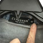 Denim coat 3/4 length sleeves Sz Medium Blue Photo 3