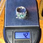 Teal Color Changing Fluorite Sterling Silver Ring Size 5 Photo 9