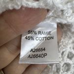 Y2K Crochet Button Up Knit Top Cardigan Size SP White Boho Fairy Hippie Cottage Photo 5