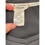 Lucky Brand Long Sleeve Shirt with white 4 leaf clover on front in Gray. Size L Photo 2