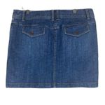 Loft Ann Taylor  Mini Denim Skirt Womens 8 Medium Wash 90s Y2K Preppy Indie Photo 3