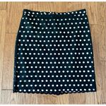 Loft  black eyelet pencil skirt scalloped size 8 Photo 1